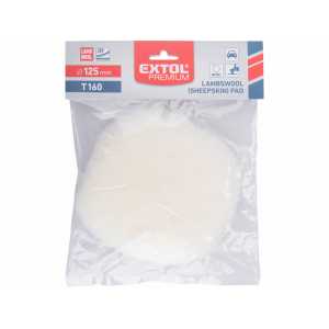 Kotúč leštiaci ovčie rúno, T160, priemer 125mm, EXTOL PREMIUM 8804560
