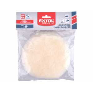 Kotúč leštiaci ovčie rúno, T160, priemer 150mm, EXTOL PREMIUM 8804561