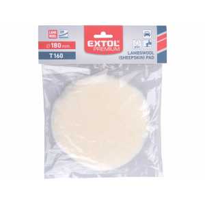 Kotúč leštiaci ovčie rúno, T160, priemer 180mm, EXTOL PREMIUM 8804562