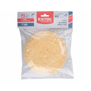 Kotúč leštiaci ovčia vlna-akryl, T180, priemer 190mm, EXTOL PREMIUM 8804570