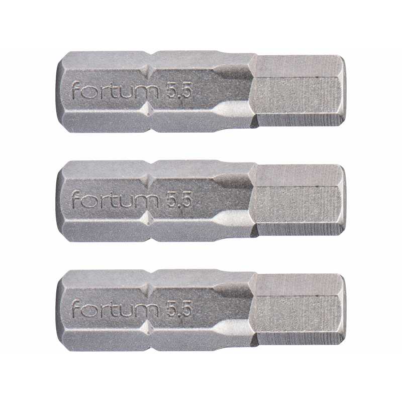 Bit imbus 3ks, H 5,5x25mm, S2, FORTUM 4741507