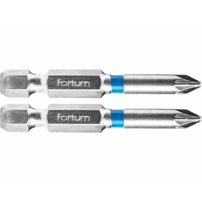 Bit krížový 2ks, PZ 1x50mm, S2, FORTUM 4741311