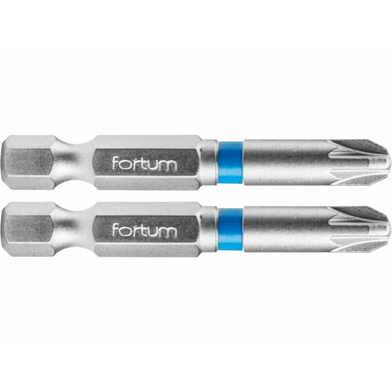 Bit krížový 2ks, PZ 3x50mm, S2, FORTUM 4741313