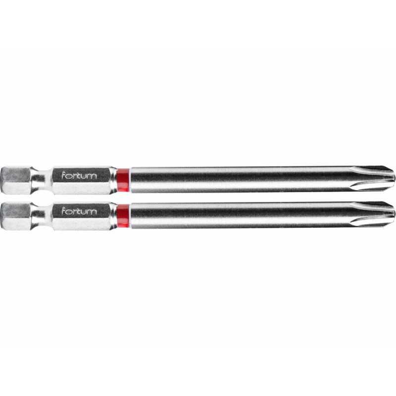 Bit krížový 2ks, PH 3x90mm, S2, FORTUM 4741223