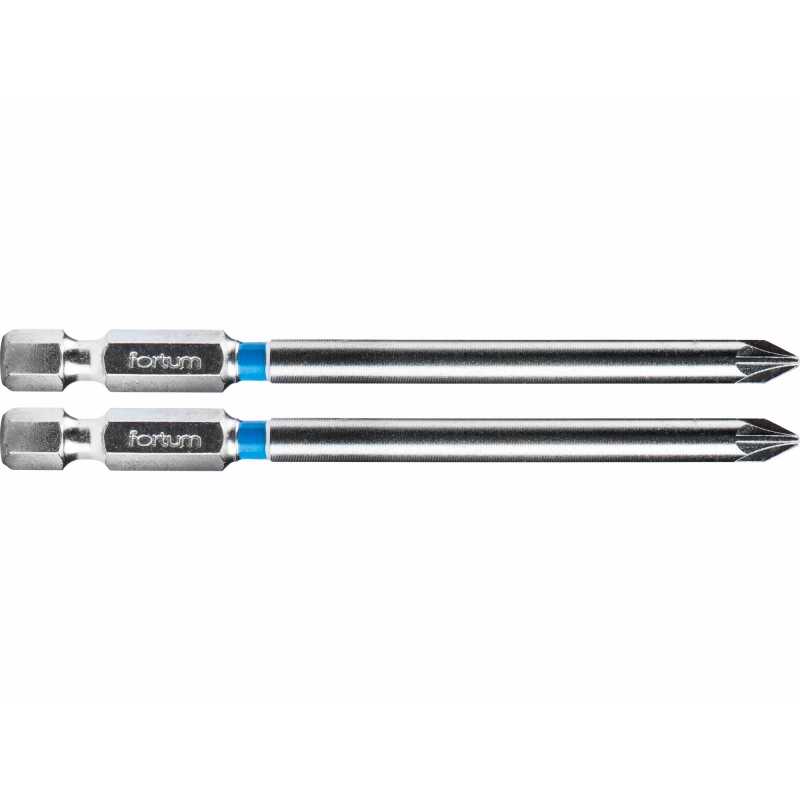 Bit křížový 2ks, PZ 1x90mm, S2, FORTUM 4741321