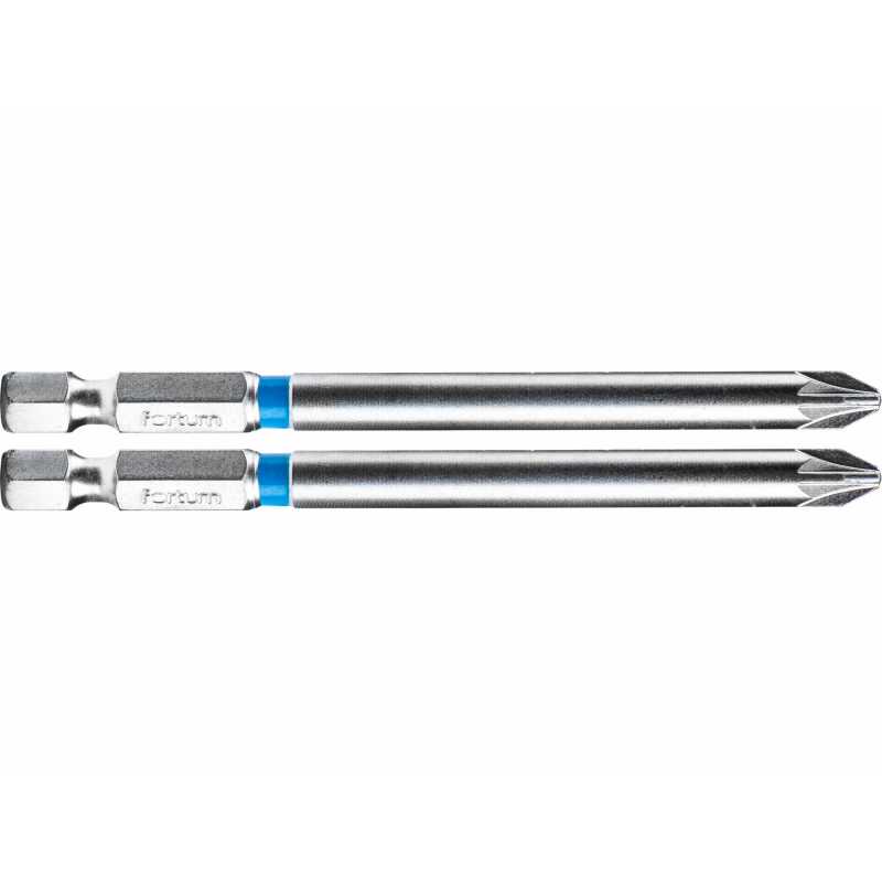 Bit křížový 2ks, PZ 2x90mm, S2, FORTUM 4741322
