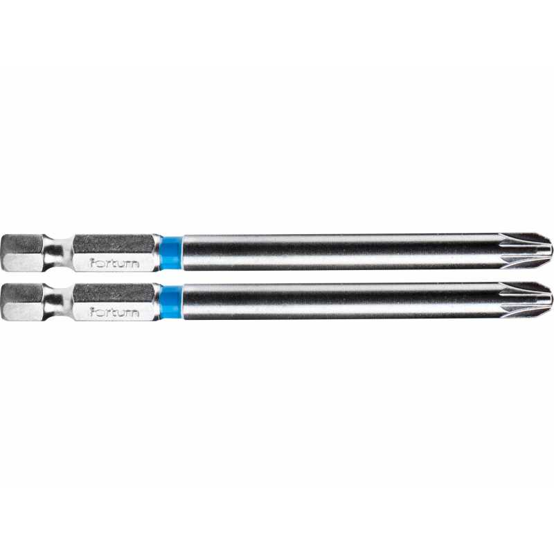 Bit křížový 2ks, PZ 3x90mm, S2, FORTUM 4741323