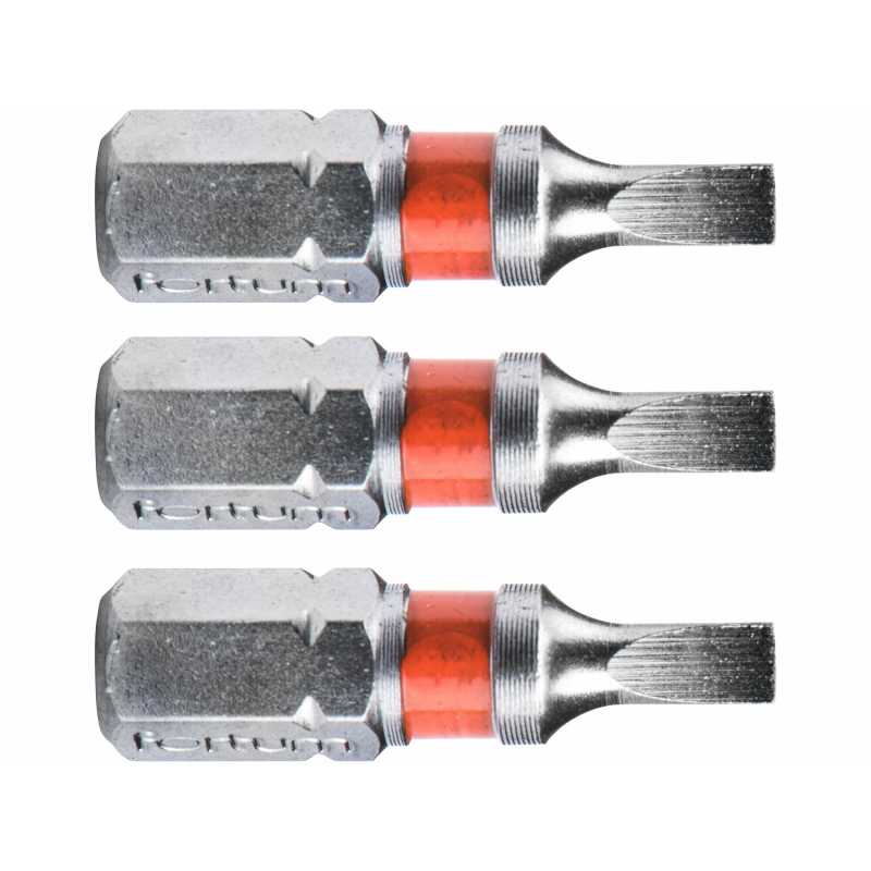 Bit plochý 3ks, 3x25mm, S2, FORTUM 4741103