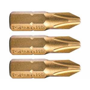 Bit krížový 3ks, PH 2x25mm, S2, FORTUM 4741272