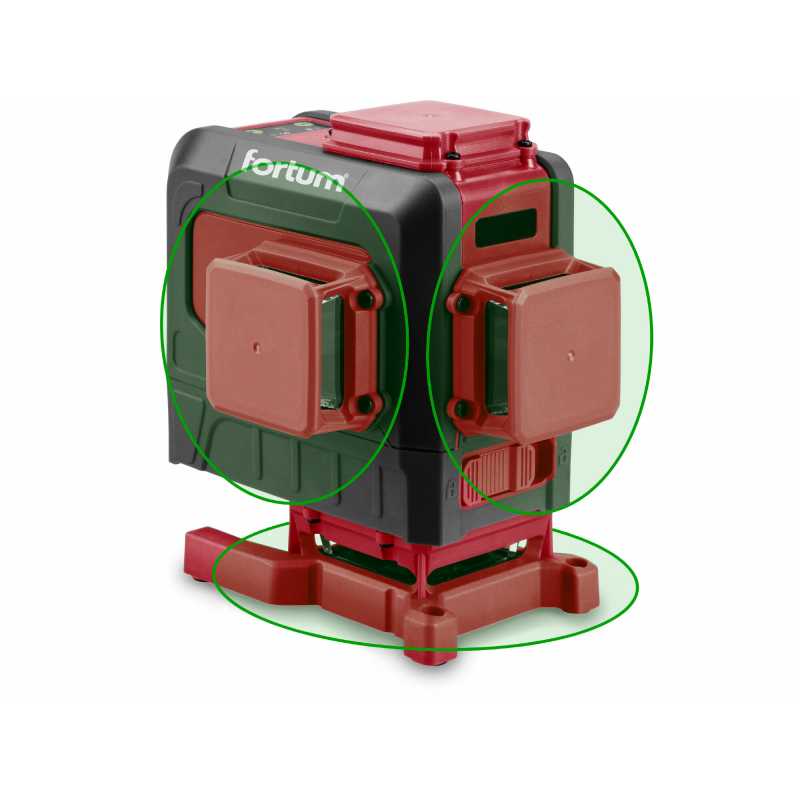 Vodováha laserová krížová samonivelačná 3D (3x360°), Fortum 4780216