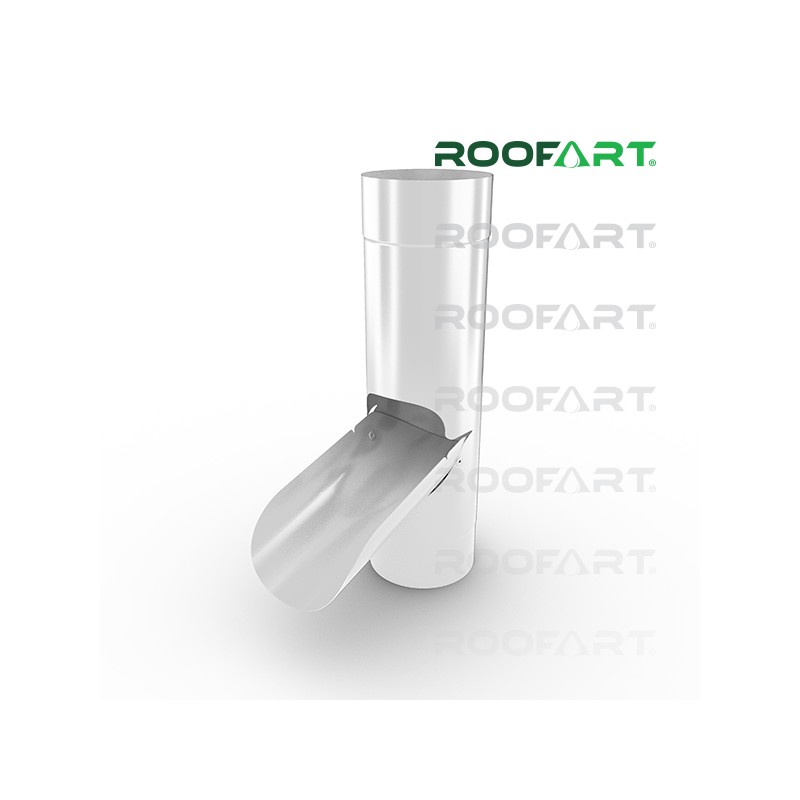 ROOFART Klapka pre zber dažďovej vody EC 100mm - biela (RAL 9010)