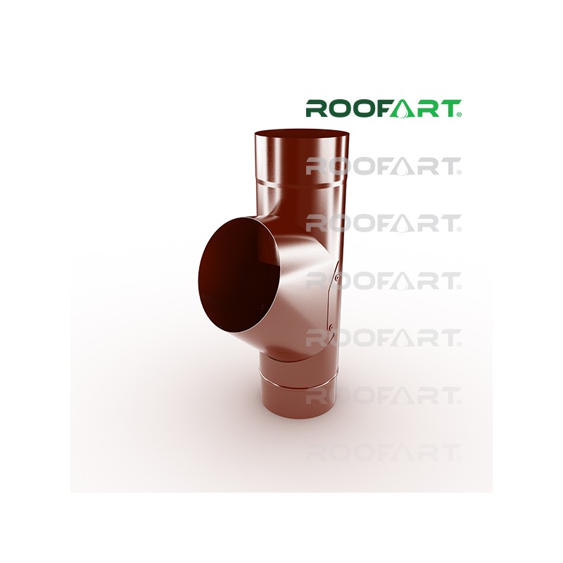ROOFART Napojenie zvodu RB 100mm - tmavo červená (RAL 3009)