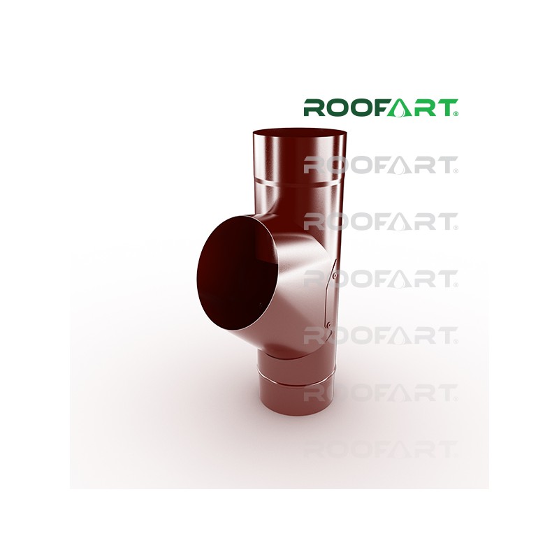 ROOFART Napojení svodu RB 100mm - višňová (RAL 3005)