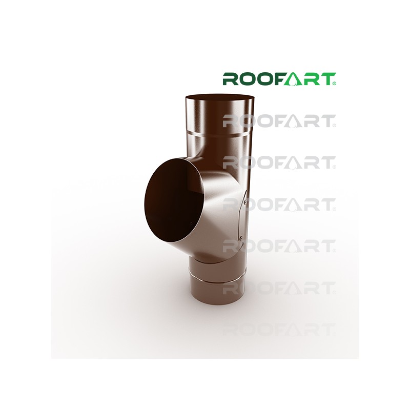 ROOFART Napojení svodu RB 100mm - čokoládová (RAL 8017)