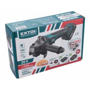 Brúska uhlová aku 20V, 1x akumulátor, Extol Industrial 8791840