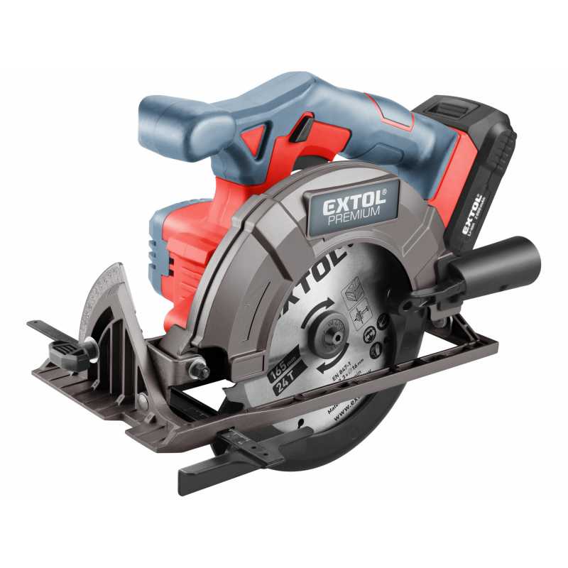 Pila kotoučová aku 20V, 1x aku, 165mm, EXTOL PREMIUM 8891822