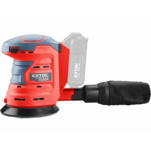 Brúska excentrická aku 20V, bez aku a nabíjačky, 125mm, EXTOL PREMIUM 8891847