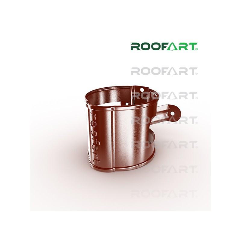 ROOFART Objímka zvodovej rúry široká BB 100mm - tmavo červená (RAL 3009)