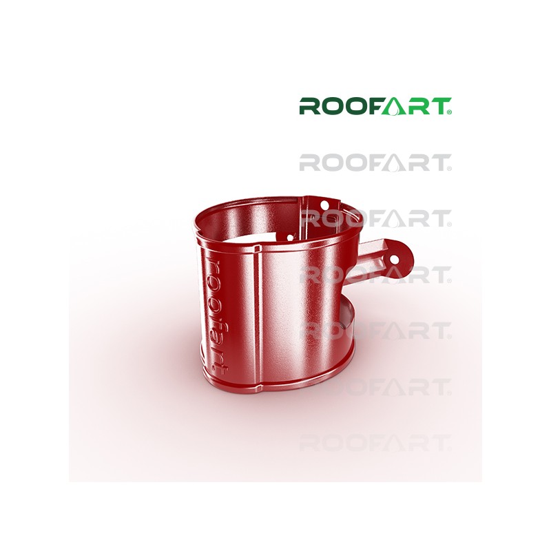 ROOFART Objímka zvodovej rúry široká BB 100mm - svetlo červená (RAL 3011)