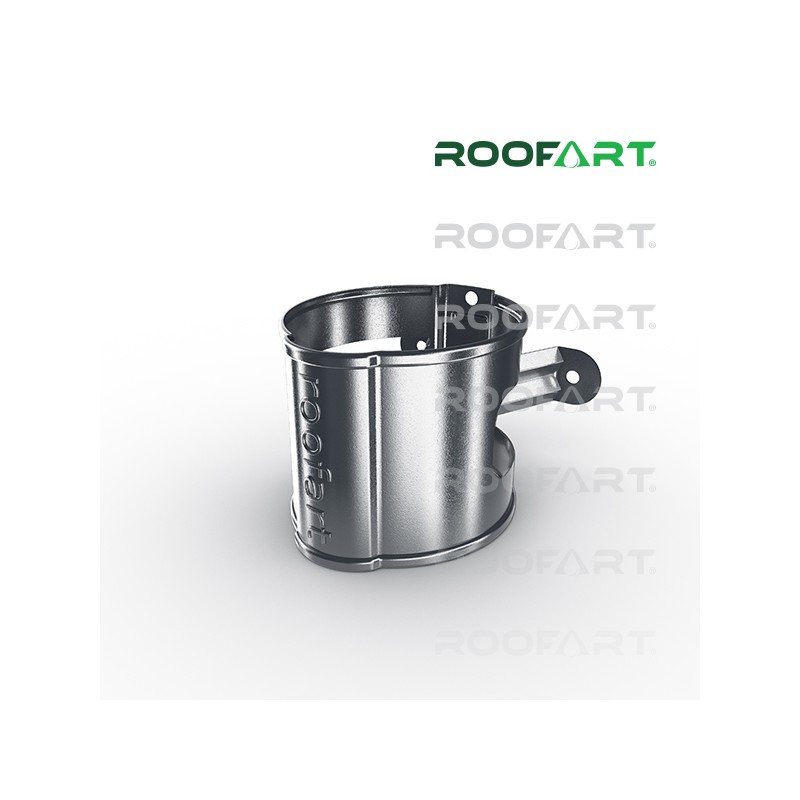 ROOFART Objímka svodové trubky široká BB 100mm - grafitová (RAL 7011)