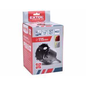 Vrták korunkový 115mm, SDS-plus, s SK plátky, EXTOL PREMIUM 8801970