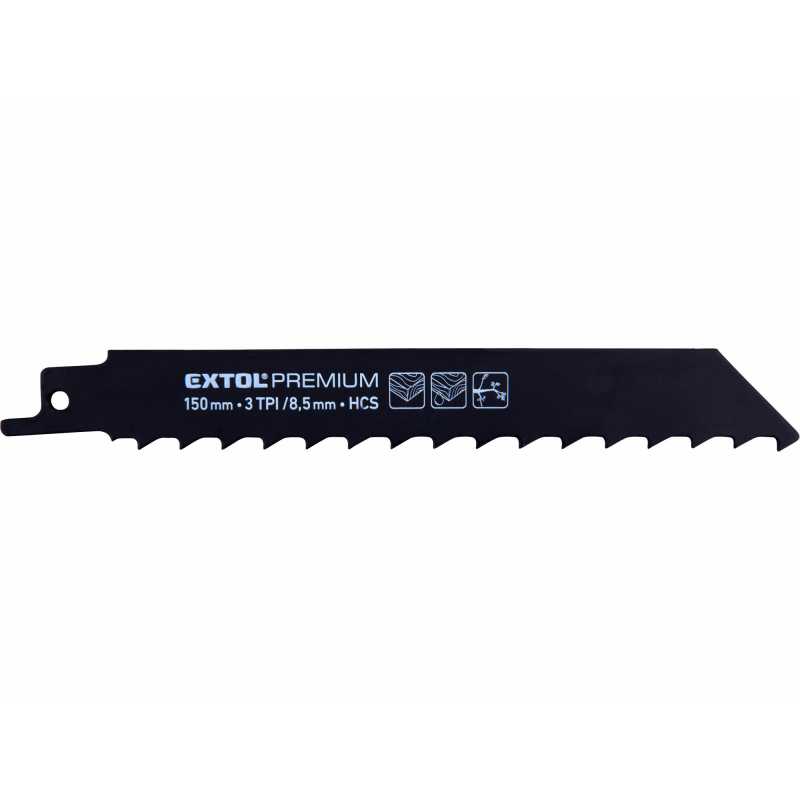 List pilový do ocasní pily 3ks, 150mm, HCS, EXTOL PREMIUM 8806104