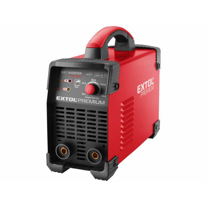 Invertor svařovací 10-120A, příkon 2,4kW, 53V, MMA, EXTOL PREMIUM 8896024