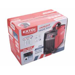 Invertor svařovací 10-120A, příkon 2,4kW, 53V, MMA, EXTOL PREMIUM 8896024