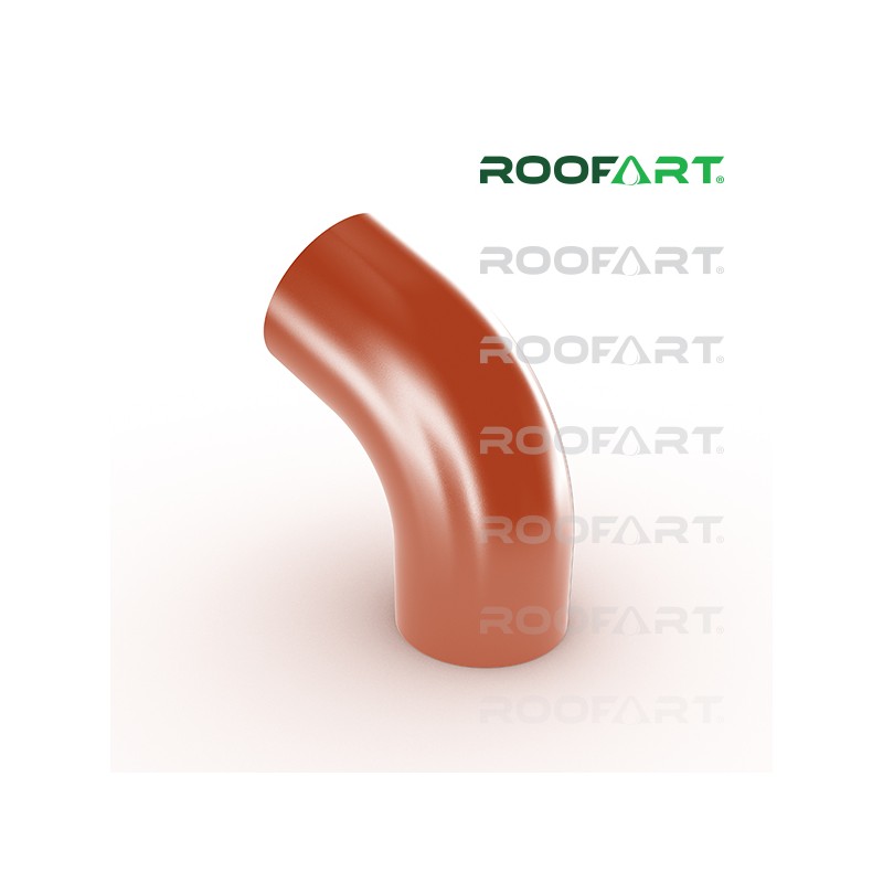 ROOFART Koleno 60° CB 100mm - tehlová (RAL 8004)