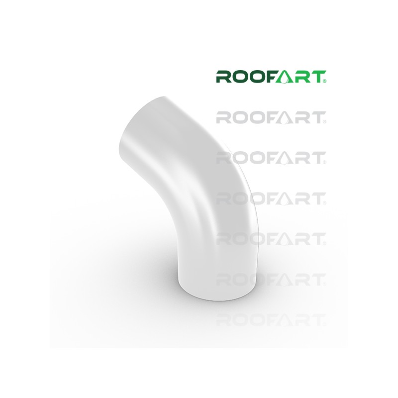 ROOFART Koleno 60° CB 100mm - biela (RAL 9010)