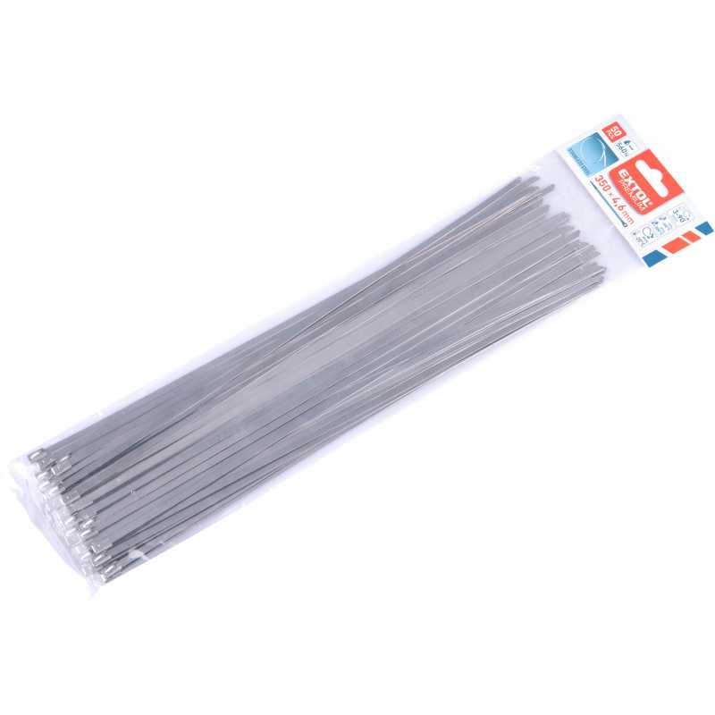Pásky sťahovacie antikorové, 4,6x350mm, 50ks, Extol Premium 8856278