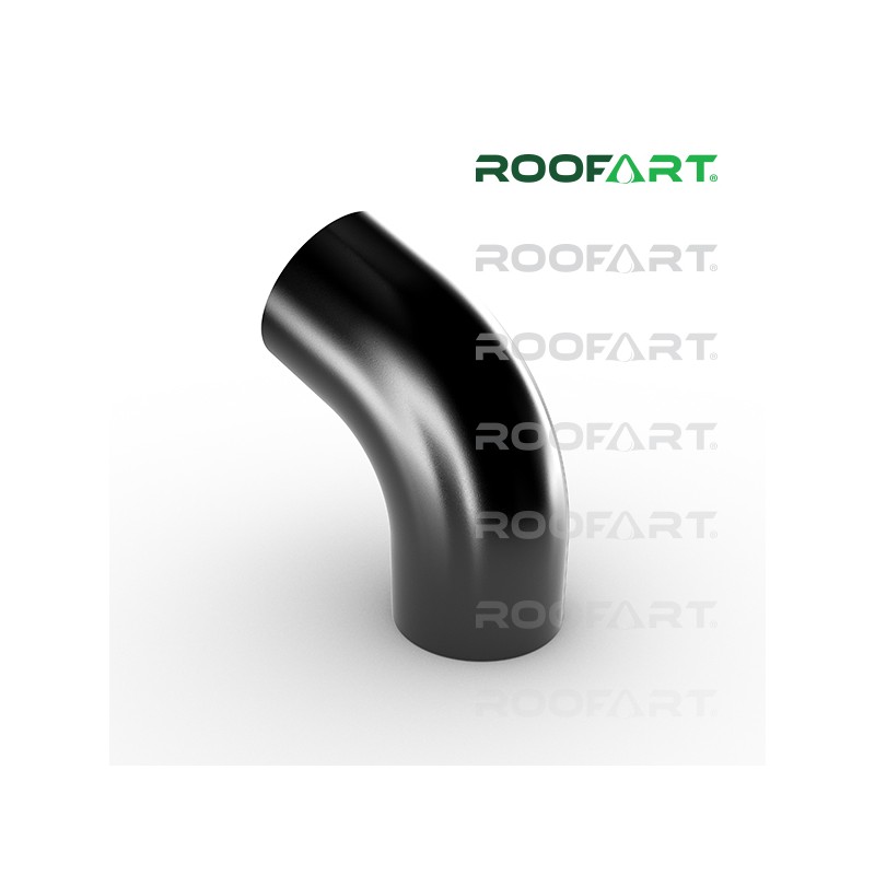 ROOFART Koleno 60° CB 100mm - čierna (RAL 9005)