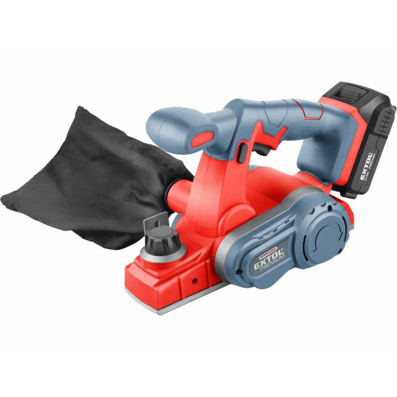 Hoblík falcovací aku 20V, hoblovací šířka 60mm, EXTOL PREMIUM 8891830