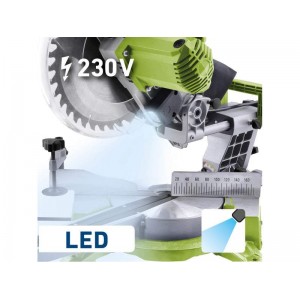Píla pokosová s laserom a LED svetlom, Extol Craft 405425