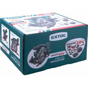 Píla kotúčová aku 20V, 1x akumulátor 2Ah Li-ion,  EXTOL INDUSTRIAL 8791822