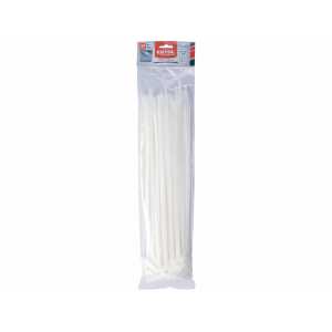 Pásky sťahovacie biele, 7,6x370mm, 50ks, EXTOL PREMIUM, 8856228