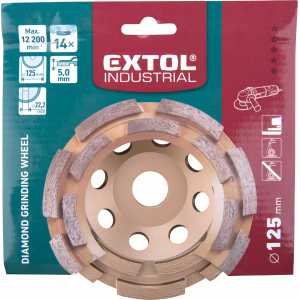Kotouč brusný diamantový dvouřadý, 125mm, Extol Industrial 8703122