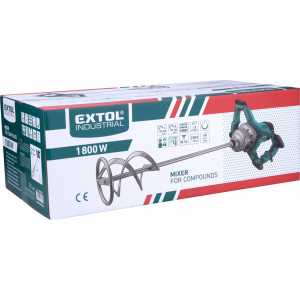 Míchadlo stavební, 1800W, 2 rychlosti, 180-400/300-700 ot./min, Extol Industrial 8790600