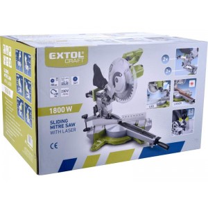 Pila pokosová s laserem a LED světlem, Extol Craft 405425
