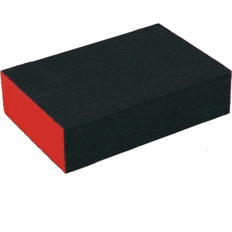 Houba brusná 4-stranná, 100x70x25mm, P80, EVA, EXTOL PREMIUM