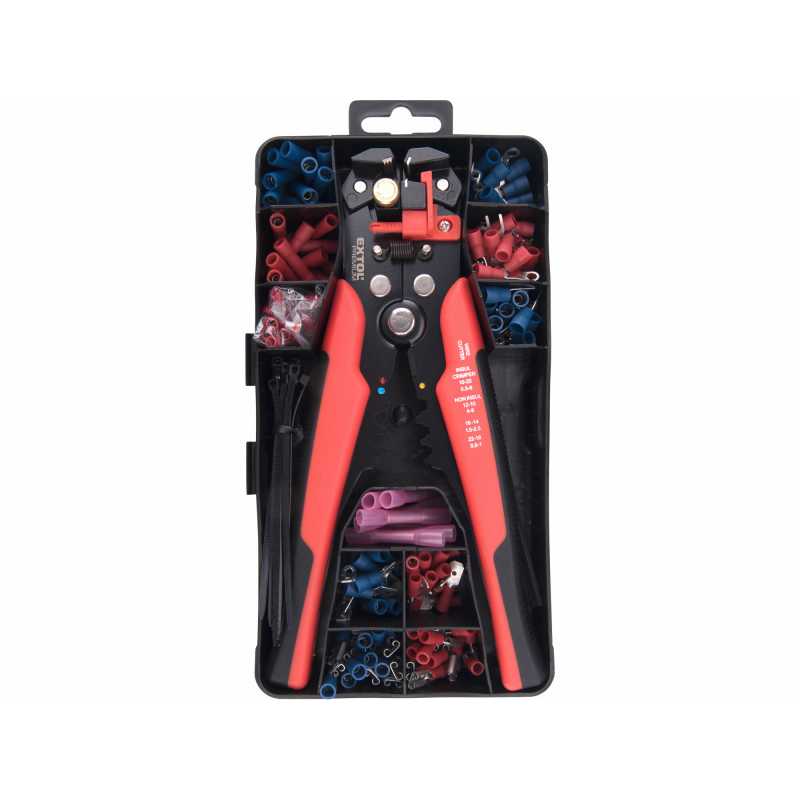 Kleště krimpovací pro kabely 0,2-6,0mm2, sada, EXTOL PREMIUM 8831126