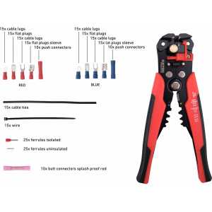 Kleště krimpovací pro kabely 0,2-6,0mm2, sada, EXTOL PREMIUM 8831126