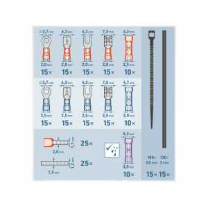 Kliešte krimpovacie pre káble 0,2-6,0mm2, sada, EXTOL PREMIUM 8831126