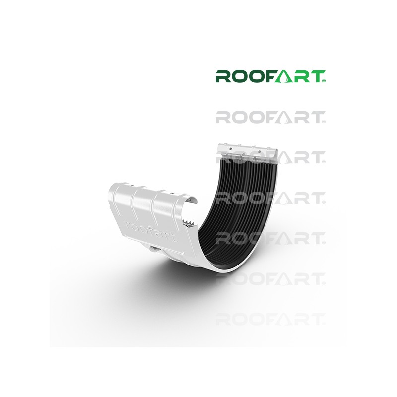 ROOFART Spojka žlabu se sponou BJ 150mm - bílá (RAL 9010)