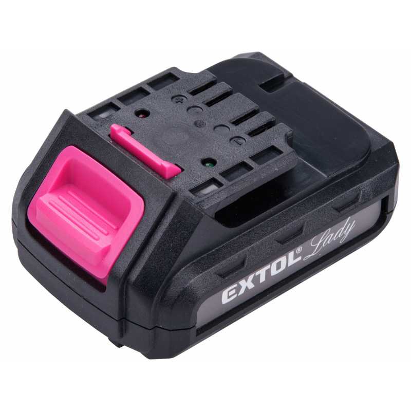 Akumulátor 12V/1,3Ah, Li-ion, ružový, pre 402401, EXTOL CRAFT 402401E