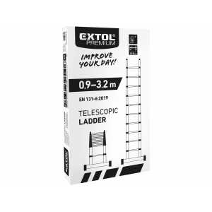 Rebrík teleskopický hliníkový 3,2m, Extol Premium 8849005