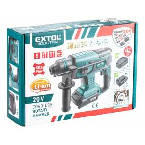 Vŕtacie kladivo AKU Share 20V, 1x2Ah Li-ion, SDS+, Extol Industrial 8791818