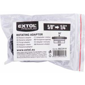 Adaptér rotační 5/8" na 1/4", EXTOL PREMIUM 8823919