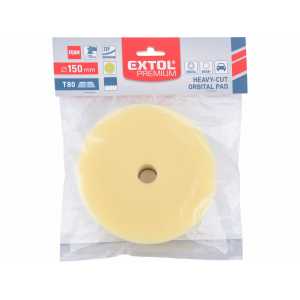 Kotúč leštiaci penový pre orbitálne leštičky (DA), T80, priemer 150mm, EXTOL PREMIUM 8804548
