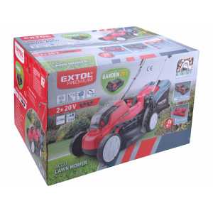 Sekačka na trávu akumulátorová, 20V/2x2Ah, pr. sečení 33cm, Extol Premium 8895720